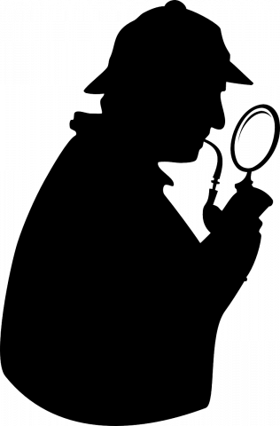 Silhouette de Sherlock Holmes