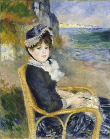 Renoir, Femme assise au bord de la mer