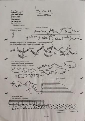 Exemple de musicogramme sur le thème de la mer.
